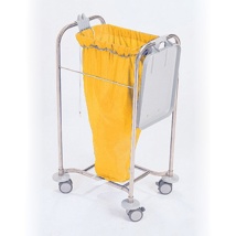 Nylon laundry bag tapered, yellow, 30x36"