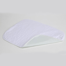 Cotton chair pad, white, 17x22"