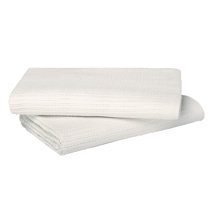 Thermal weave blanket, white, 66x88"