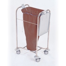 Nylon laundry bag tapered, brown, 30x36"