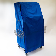 Nylon cart cover, heavy duty, blue, 24x13x53"